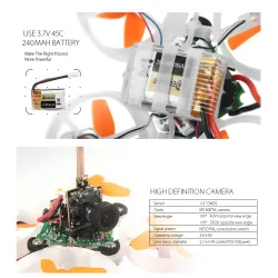 Eachine E010S - Micro - FPV - Frsky Compatible ReceiverDrones