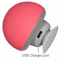 Mini Bluetooth speaker - wireless - with suction cup - mushroom shapeBluetooth speakers