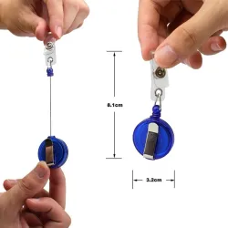Retractable keychain - for ID card / badge holderKeyrings
