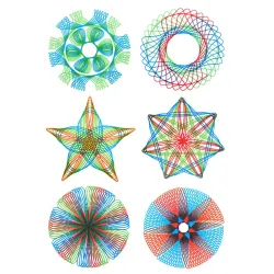 Spirograph drawing - interlocking gears wheels - painting / drawing accessories - educational toy - 22 piecesEducational