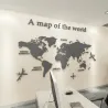 3D world map - acrylic wall stickerWall stickers