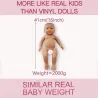 Realistic newborn - baby girl - soft silicone doll - 41cm - 2000gEducational