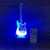 Remote Guitar Night Light - 3D - LED Lamp - 7 ColorsLights & lighting