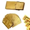 Plastic poker playing cards - 24K gold - dollars designPuzzles & Games