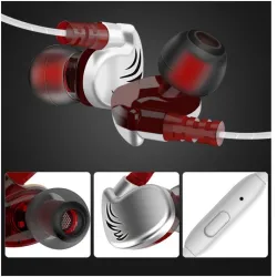 3.5mm - sport earphones - wired - super bass - headset with microphoneEar- & Headphones