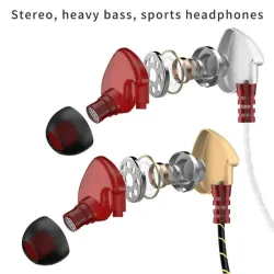 3.5mm - sport earphones - wired - super bass - headset with microphoneEar- & Headphones