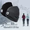 Bluetooth 5.0 - wireless smart hat - headphones - headset with 4 LedsEar- & Headphones