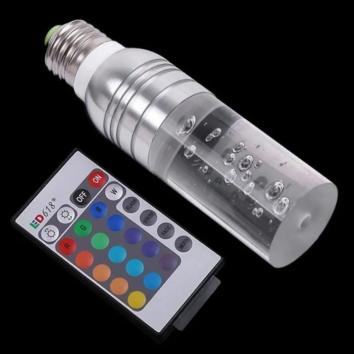 Acrylic crystal LED bulb - RGB - E27 - E14 - AC85 - 265VE14