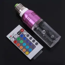 Acrylic crystal LED bulb - RGB - E27 - E14 - AC85 - 265VE14
