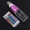 Acrylic crystal LED bulb - RGB - E27 - E14 - AC85 - 265VE14
