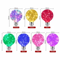 LED - RGB - E27 - 110V 220V - Edison bulb - decorative wires designE27