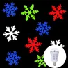 AC110-240V E27 4W - LED - snowflakes pattern - rotatable bulb - projector - lamp - RGBLights & lighting