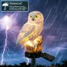Owl shaped garden light with solar panel - LED - waterproofSolar lighting