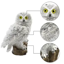 Owl shaped garden light with solar panel - LED - waterproofSolar lighting
