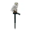 Owl shaped garden light with solar panel - LED - waterproofSolar lighting