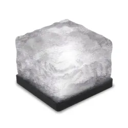Glass stone - ice cube - crystal garden light - night lamp - solar - 4 piecesSolar lighting