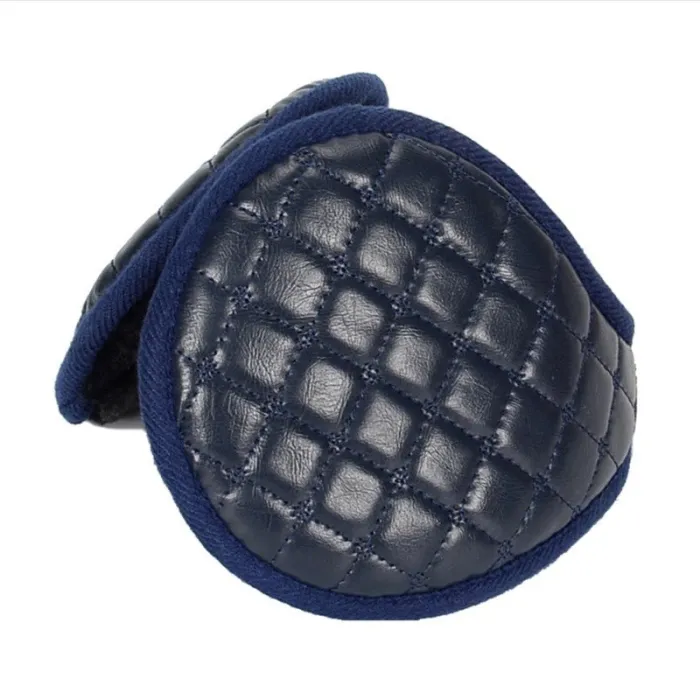 Leather & plush - earmuffs - foldableHats & Caps