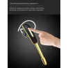 Mini - Bluetooth ear-hook - handsfree - leather earphone with microphone - noise cancellingEar- & Headphones