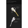 Mini - Bluetooth ear-hook - handsfree - leather earphone with microphone - noise cancellingEar- & Headphones