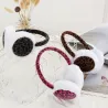 Leopard print plush earmuffsHats & Caps