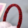 Leopard print plush earmuffsHats & Caps