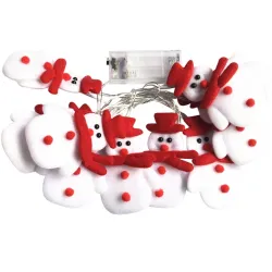 String with snowmans - LED Christmas tree decorative lightsChristmas