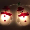 String with snowmans - LED Christmas tree decorative lightsChristmas