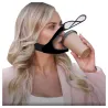 Transparent face / mouth cover - protective mask with openable mouth visorMouth masks