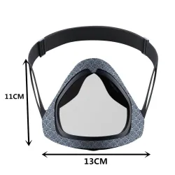 Transparent face / mouth cover - protective mask with openable mouth visorMouth masks