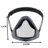 Transparent face / mouth cover - protective mask with openable mouth visorMouth masks