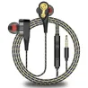 Wired earphones - earpods - high bass - dual drive - with microphone - 3.5mmEar- & Headphones