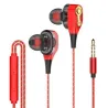 Wired earphones - earpods - high bass - dual drive - with microphone - 3.5mmEar- & Headphones