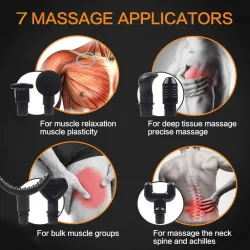 Massage gun - muscle pain relief / relaxation - electric body massager - 30 speeds - 2500mAHMassage