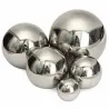 Silver decorative ball - mirror effect - stainless steelOffice
