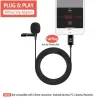 YC-LM10 II - 1.5m - 3m - 6m - professional microphone Lavalier - cable for iPhoneMicrophones