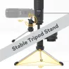 AU-PM461TR - USB microphone condenser - recording - online teaching - meetings - live streaming - gaming - with tripod standM...