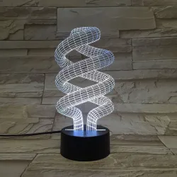 3D spiral bulb - touch control - RGB - LED - USB - night lampLights & lighting