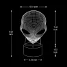 3D alien's head - touch control - RGB - LED - USB - night lampLights & lighting