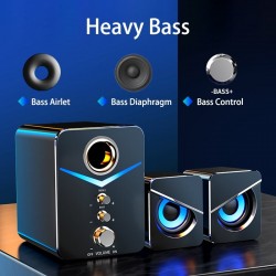 Computer speaker set - Bluetooth 5.0 - USB - stereo sound - bassBluetooth speakers