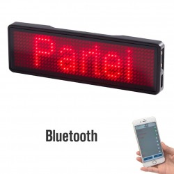 Digital LED badge - insignia - programmable - scrolling message board - Bluetooth