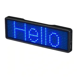 Digital LED badge - insignia - programmable - scrolling message board - BluetoothStage & events lighting