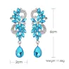 Crystal flowers - luxurious drop earringsEarrings