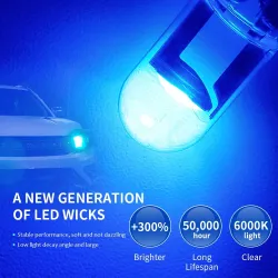 W5W 194 T10 - cob LED car bulb - 3000K - 6000KLights & lighting