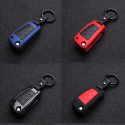 Silicone / carbon fiber - car key cover case with keychain - Audi - A3 - A4 - A5 - C5 - C6 - 8L - 8PKeys