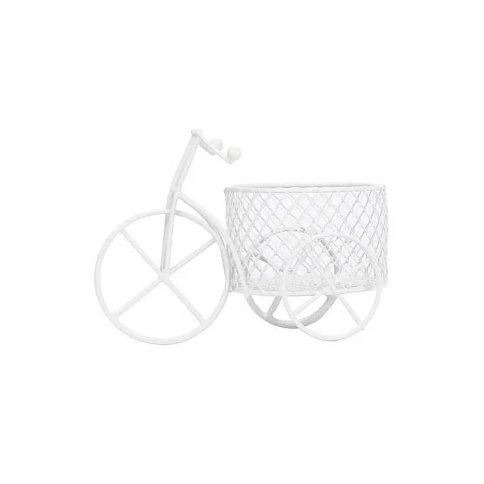 Vintage tricycle - iron bicycle with basket - storage container - home decorationDecoration