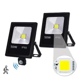 10W - 30W - 50W - 220V - LED floodlight - waterproof reflector - motion sensorFloodlights