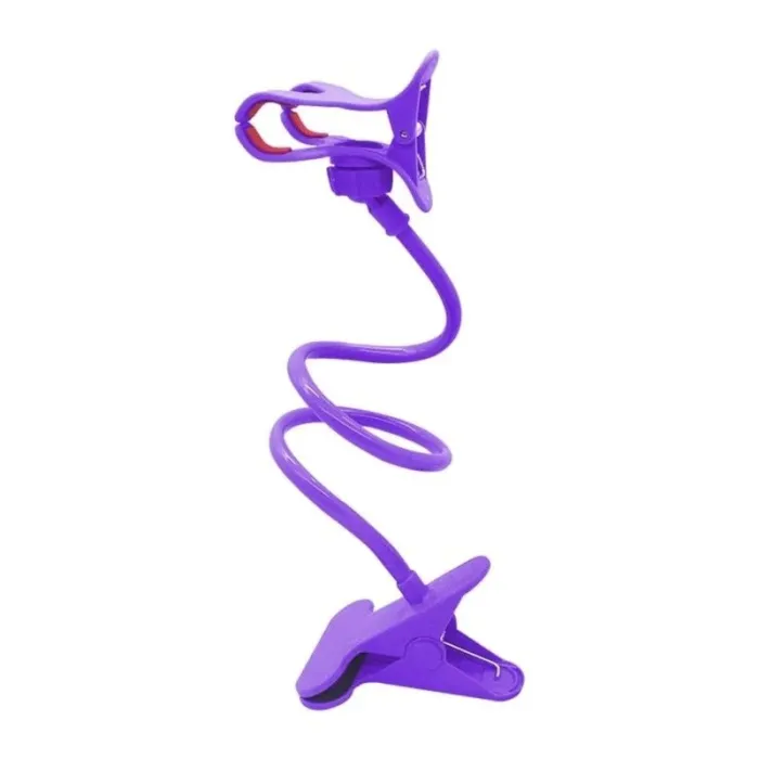 Flexible phone holder - adjustable - with clipHolders
