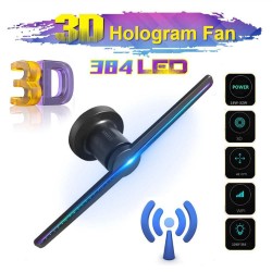 384 LED - 3D fan - 2 arms - hologram projector - advertising display - HiFi - remote
