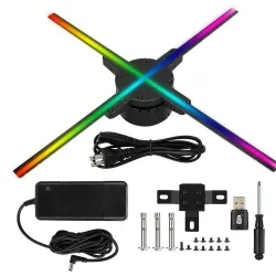 3D hologram projector - display - fan blades - 576 LED - WiFi / PC control - 56 cmStage & events lighting