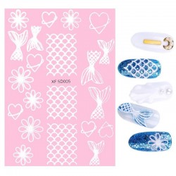 Nail art stickers - colorful flowers & cartoonsNail stickers
